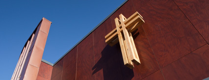 Detail of the exterior of New Gorbals Church